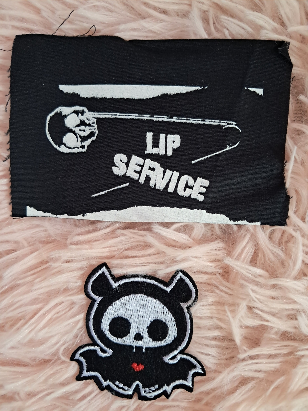 Lip Service & Skelanimals Bat Mall Goth Patch Set! Y2k Gothic Fans!
